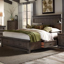 Felten storage platform bed store union rustic